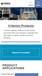 Mobile Screenshot of criterioncatalysts.com